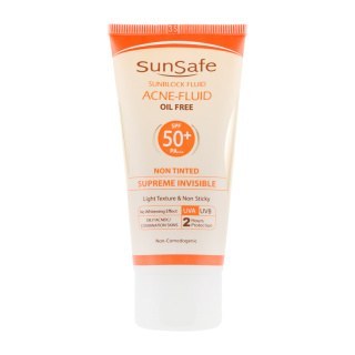 فلوئید ضد آفتاب سان سیف بدون رنگ و کاملا نامرئی دارای SPF50 حجم 50 گرم