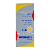 کرم ضد آفتاب بی رنگ سان سیف با SPF40 مناسب آقایان حجم 50 میلی لیتر