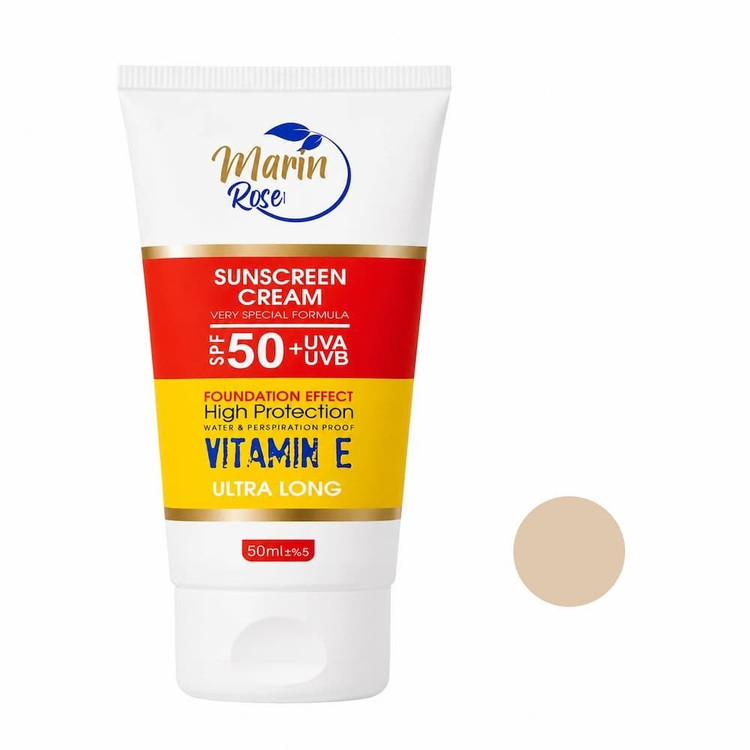 کرم ضد آفتاب رنگی صورت مارین رز SPF 50