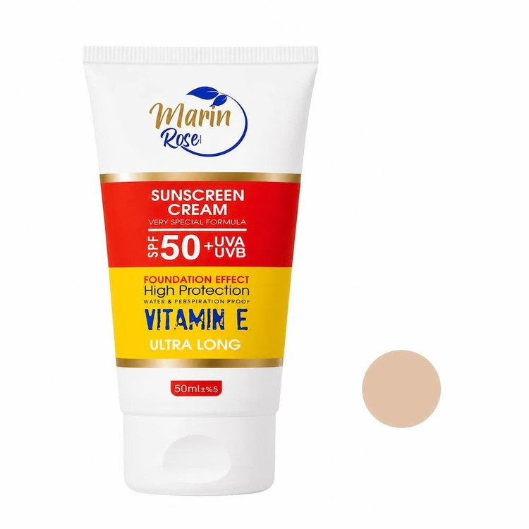 کرم ضد آفتاب رنگی صورت مارین رز SPF 50